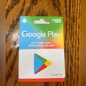 100$ google play gift card